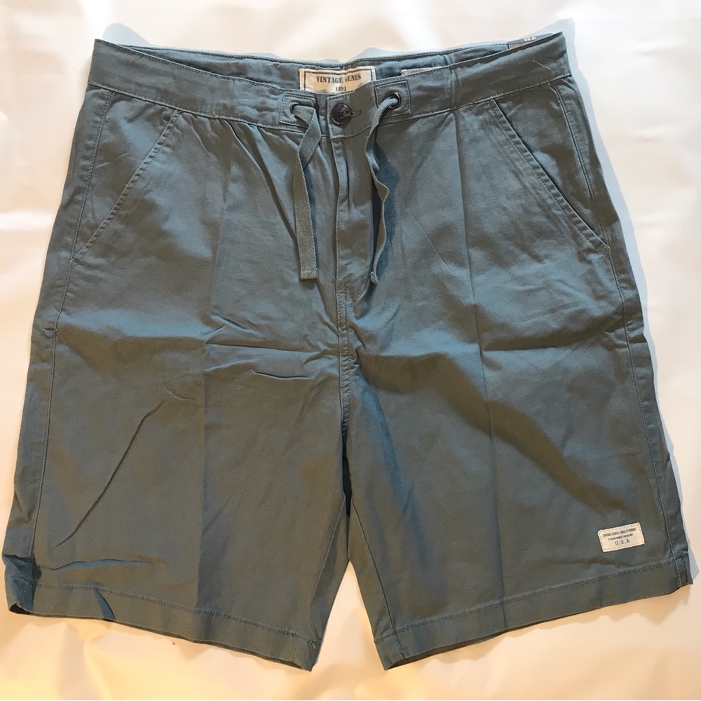 Vintage Genes Men's Goods Slate Drawstring Hybrid Shorts NWT W38